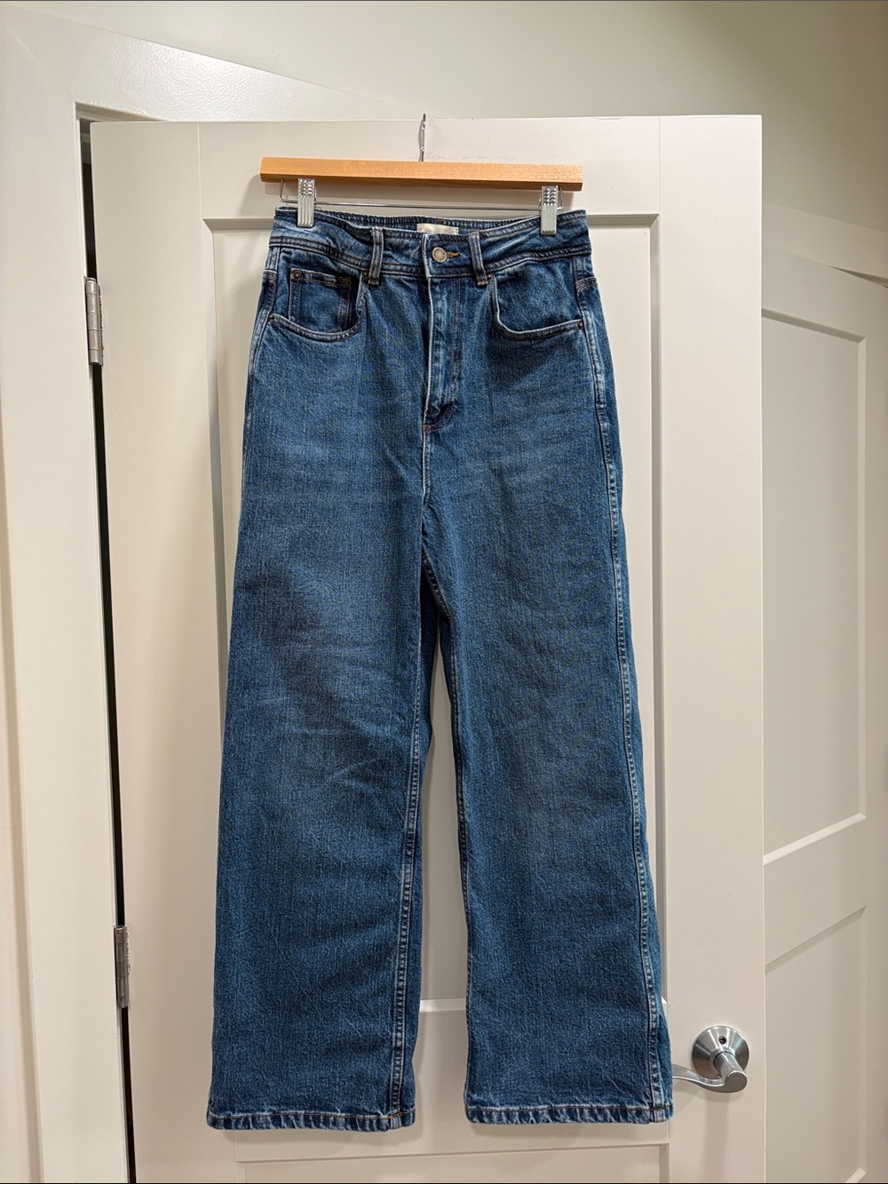 Sezane High Rise Wide Leg Jeans—GREAT!! Like New Condition!  Great Color Size 38